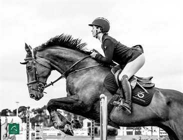 Simone Pearce and Destano at CHIO Aachen. © Australian Equestrian Team / Kirsty Pasto
