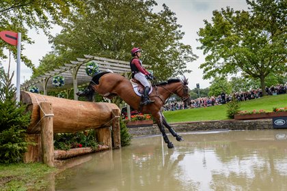 Dominic Schramm and Bolytair B, pictured here competing at Burghley in 2019. © Nixonphoto / Land Rover Burghley Horse Trials.