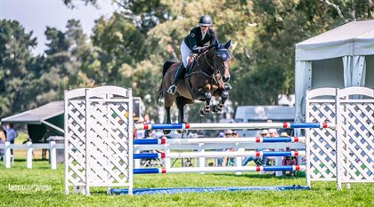 7 YO Champions Kate Hinschen and Yalambi's Jadore © Jo Jennings Australian Jumping