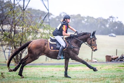 Abby Plant's Practice Makes Perfect (raced as Amen Rhythm) competing in the junior class
