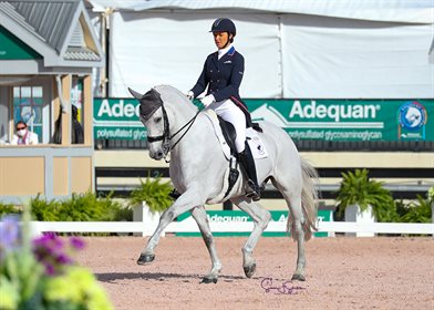 Adrienne Lyle and Harmony's Duval in the Grand Prix Special © Susan Stickle