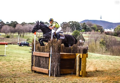 Amanda Ross and Koko Popping Candy were second in the CCI4_-S. © Elizabeth Borowik