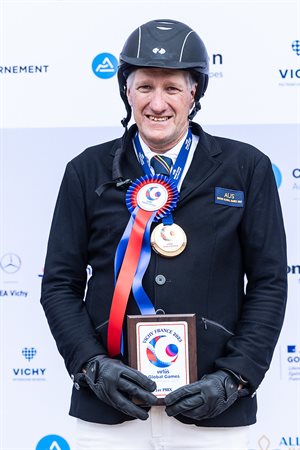 Andrew Driffield won an individual gold medal. Image: Virtus Global Games