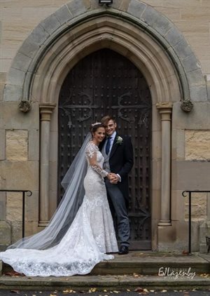 Ben and Georgie tied the knot at St Mary’s in Sand Hutton. © EJ Lazenby