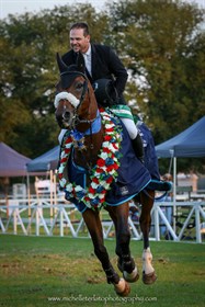 Billy Raymont and Anton the winners of the Sale Summer World Cup Show.