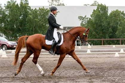 Brett Cantle and Premonition in the dressage phase. © Rodneys Photography