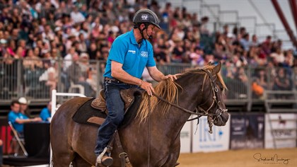 Bruce O'Dell and MCM Kubla Khan at Equitana 2018 © Stephen Mowbray