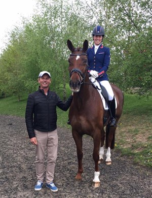 Carl Hester, Charlotte Dujardin and Brioso II - Charlotte Dujardin Facebook page