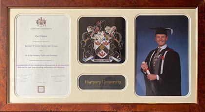 Carl's honorary degree.