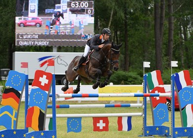 Chris Burton and Quality Purdey, winners of the CCI3* class at Saumur - © Equestrian Australia