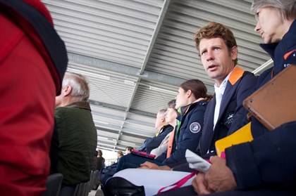 Chris talking tactics with Jill © Equestrian Australia