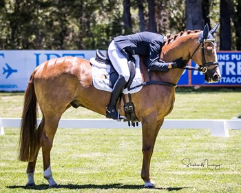 Christine Bates and Adelaide Hill CCI4*-S dressage © Stephen Mowbray
