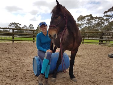 Cooper has learnt to focus on Lara’s instruction as his training advances