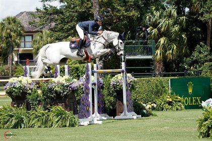 Daniel Bluman and Gemma W finished second in the $500,000 Rolex Grand Prix CSI5. © Sportfot