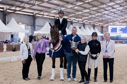 Elliot Patterson and Hollands Bend Francis. Image: Equisoul Photography
