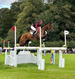Dominic Schramm and Bolytair B at Burghley Horse Trials © Dominic Schramm Facebook page/Emily Kocubinski