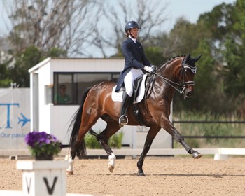Gitte Donvig and Sancette in the CDI-W Grand Prix class - © Roger Fitzhardinge