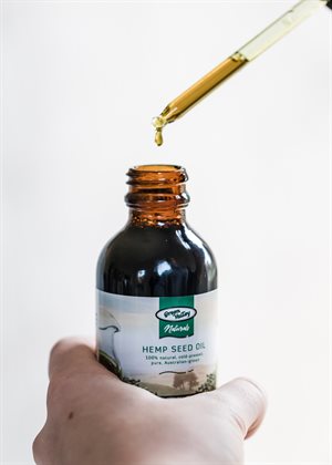 Green Vallery Naturals hemp seed oil.