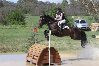 Hanna Klep and Tulara Chicouve, second in the The Horse Whisperer CCN2*S class. © Fiona Gruen / www.wallarooequestrian.com.au
