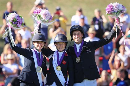 Individual medallists Pratoni FEI World Championships © Michelle Terlato Photography
