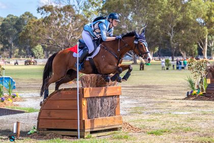 Jaime Baker riding Bling it To Me (OTT). Image supplied.