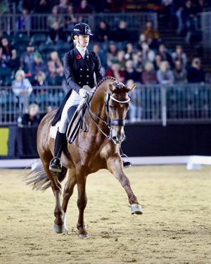 Jessica Dertell and Cennin in the Grand Prix CDI-W Freestyle. © Roger Fitzhardinge