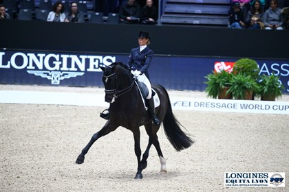Jessica von Bredow-Werndl and Zaire-E at the FEI Dressage World Cup in Lyon © PSV