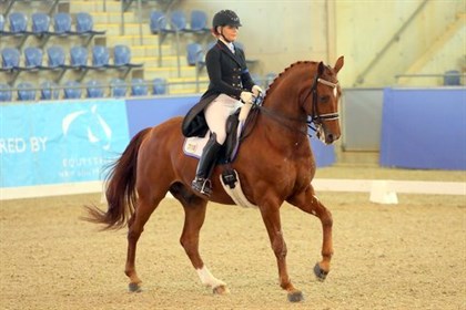 Kate Farrell and Luxor 118 in the Grand Prix where they scored 68.09% - © Roger Fitzhardinge