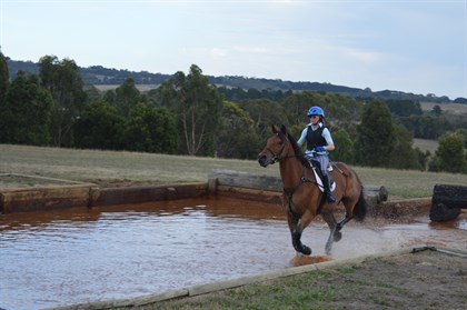 Kate and Sweeney tackle the water confidently © Chloe Chadwick