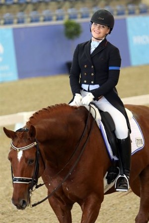 Katherine Farrell and Luxor 118 came 5th in the Intermediate II class - © Roger Fitzhardinge