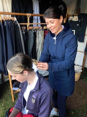 Kathleen from Boutique Equines, one of the fabulous traders who has travelled many kilometres to add a touch of boutique to the competition.
