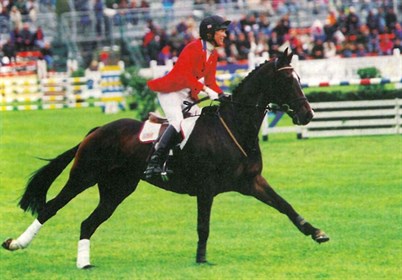 Kerry Millikin and Out and About at the 1998 World Equestrian Games. © USEA Archives Photo.