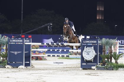 LGCT of DOHA Grand Prix Niels Bruynseels BEL on Delux van T & L ,DOHA, Al Shaqab, 6 March 2021 © Stefano Grasso LGCT