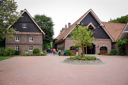 Lyndal Oatley's stable and house