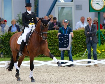 Lyndal and Sandro Boy in the competition arena © Roger Fitzhardinge