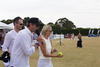 MC Hamish McLachlan. © Flinders Polo