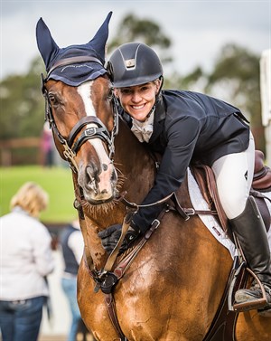 Madeline Wilson and IM Bruce, winners of the CCI3* at the 2017 Sydney International Horse trials. © Stephen Mowbray