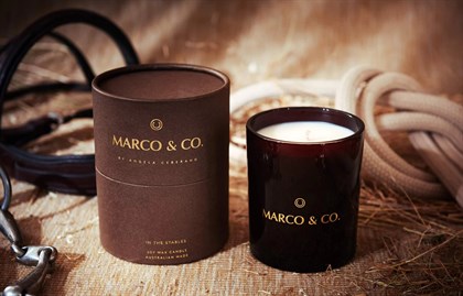 Marco & Co equestrian lifestyle inspired candles © Marco & Co website