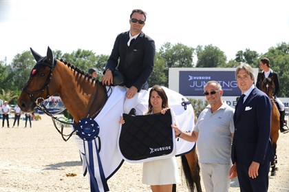 Oliver Perreau and Venizia at hubside jumping in Grimaud © HUBSIDE JUMPING/Marco Vilanti