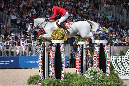 Martin Fuchs and Clooney took the silver medal in front of a huge crowd - © Michelle Terlato