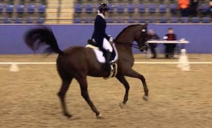 Mary Nitschke and Utopian Cardinal dancing their way to victory in the U25 Grand Prix. © Dana Krause