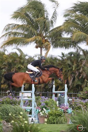 Nayel Nassar (EGY) and Igor Van De Wittemoere jumped to a second place finish in the $137,000 IDA Development Grand Prix CSI3. ©Sportfot