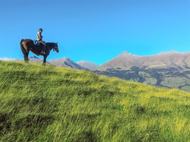 Our amazing guide Shaun and Quiz reach the summit - © Chloe Chadwick
