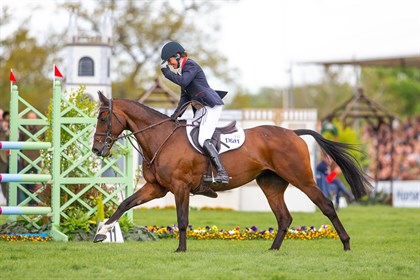 Piggy French and Vanir Kamira, winners of the 2019 Badminton Horse Trials. © Elli Birch