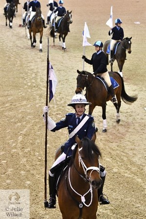 Pony Club NSW riders teamed up with NSW Mounted Police at the opening ceremony © Julie Wilson Photography