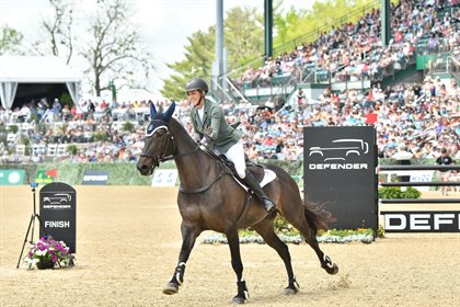 Rebecca Braitling and Caravaggio. Image: Michelle Dunn Photo