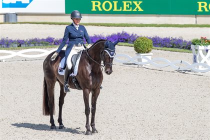 Rebecca Braitling and Carravagio. Image by Boots and Hooves Photography.