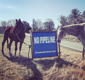 Rob Roy and UFO © Trekking the Atlantic Coast Pipeline tumblr