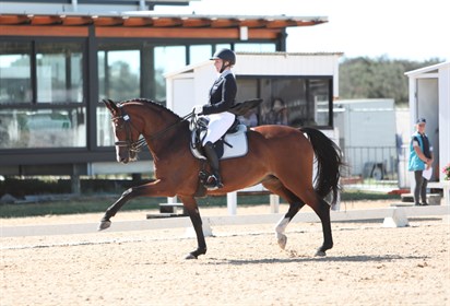 Rozzie Ryan and Adonie, winners of the Grand Prix CDI3*. © Roger Fitzhardinge