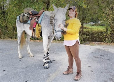 Sarah Murphy of Nelson County and Rob Roy © Trekking the Atlantic Coast Pipeline tumblr page